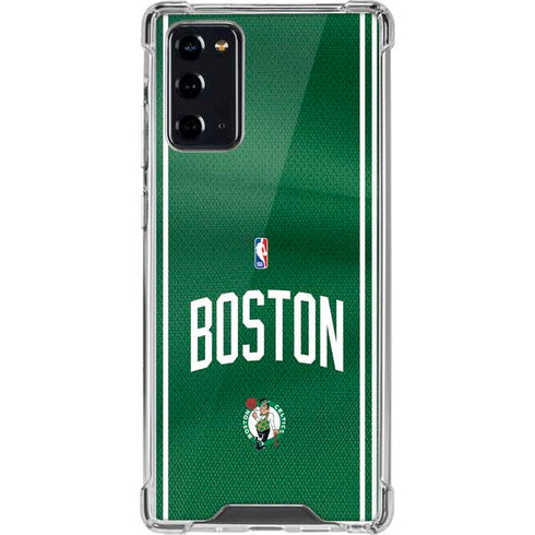 NBA Boston Celtics Jersey Galaxy Note20 5G Clear Case