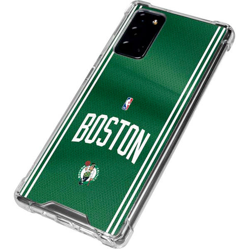 NBA Boston Celtics Jersey Galaxy Note20 5G Clear Case