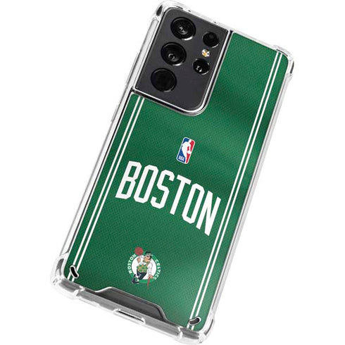 NBA Boston Celtics Jersey Galaxy S21 Ultra 5G Clear Case