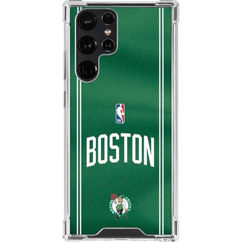 NBA Boston Celtics Jersey Galaxy S22 Ultra Clear Case