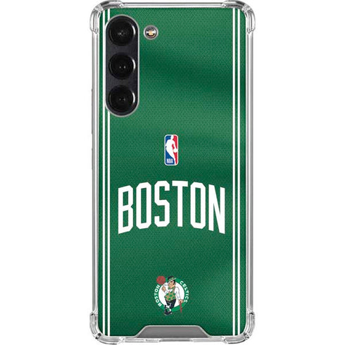 NBA Boston Celtics Jersey Galaxy S24 FE Clear Case