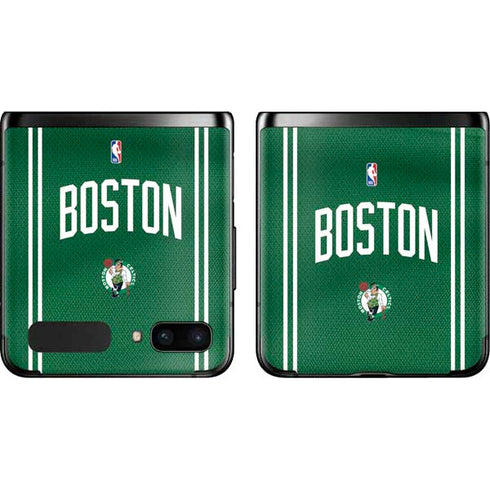 NBA Boston Celtics Jersey Galaxy Z Flip Skin