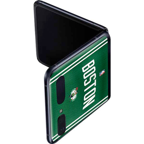 NBA Boston Celtics Jersey Galaxy Z Flip Skin