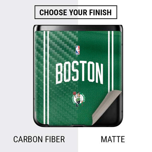 NBA Boston Celtics Jersey Galaxy Z Flip Skin