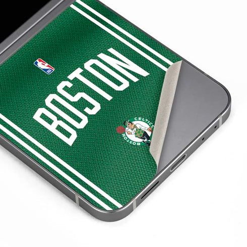 NBA Boston Celtics Jersey Galaxy Z Flip6 Skin