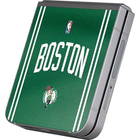 NBA Boston Celtics Jersey Galaxy Z Flip6 Skin