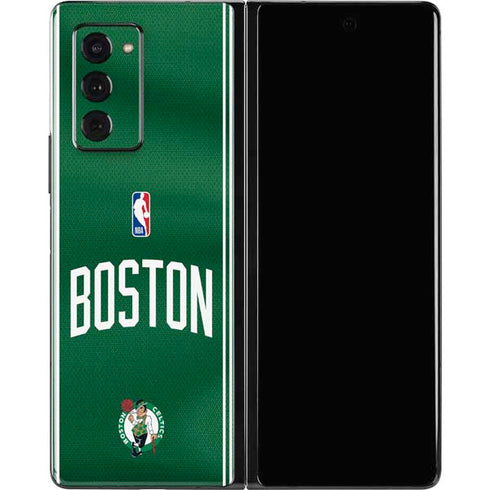 NBA Boston Celtics Jersey Galaxy Z Fold2 5G Skin