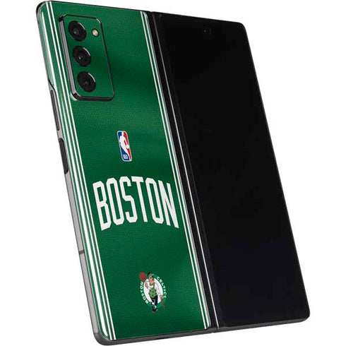 NBA Boston Celtics Jersey Galaxy Z Fold2 5G Skin