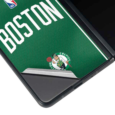 NBA Boston Celtics Jersey Galaxy Z Fold3 5G Skin