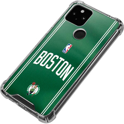 NBA Boston Celtics Jersey Google Pixel 4a 5G Clear Case