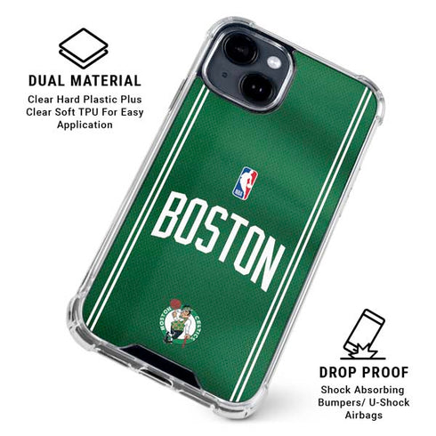 NBA Boston Celtics Jersey iPhone 14 Plus Clear Case