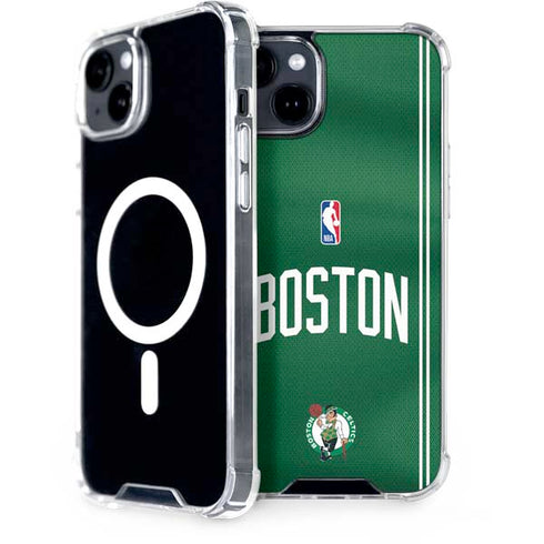 NBA Boston Celtics Jersey iPhone 15 Plus MagSafe Case