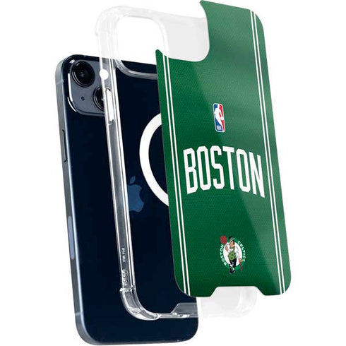 NBA Boston Celtics Jersey iPhone 15 Plus MagSafe Case