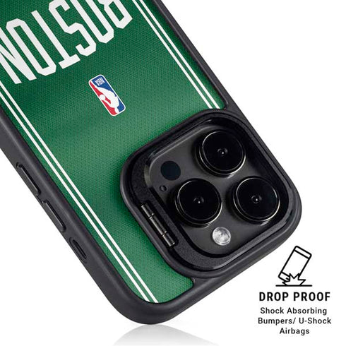 NBA Boston Celtics Jersey iPhone 15 Pro Kickstand Case