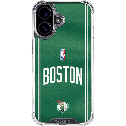 NBA Boston Celtics Jersey iPhone 16 Clear Case