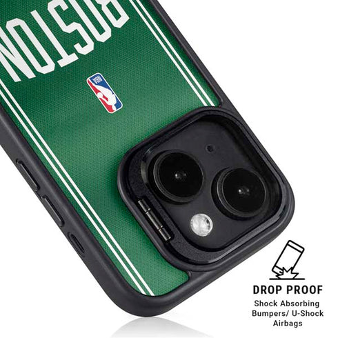 NBA Boston Celtics Jersey iPhone 16 Plus Kickstand Case