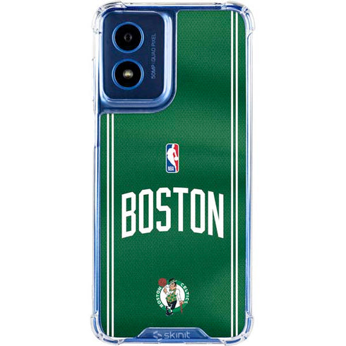 NBA Boston Celtics Jersey Moto G 5G (2024) Clear Case