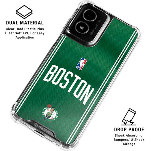 NBA Boston Celtics Jersey Moto G Power 5G (2024) Clear Case