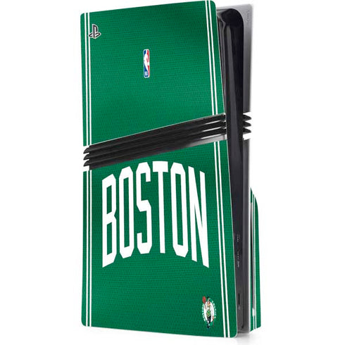 NBA Boston Celtics Jersey PS5 Pro Disk Console Skin