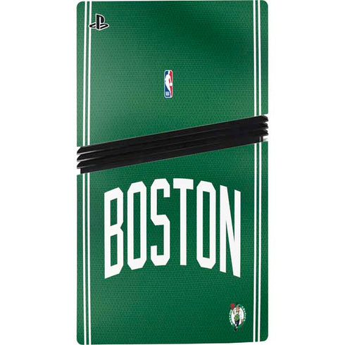NBA Boston Celtics Jersey PS5 Pro Disk Console Skin