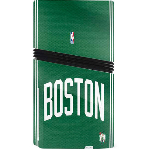 NBA Boston Celtics Jersey PS5 Pro Disk Console Skin