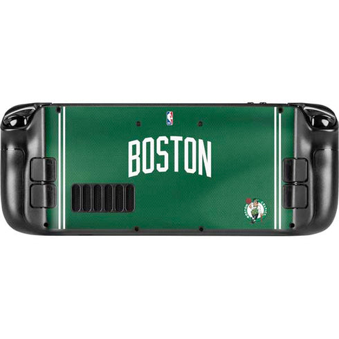 NBA Boston Celtics Jersey Steam Deck Handheld Gaming Computer OLED Skin