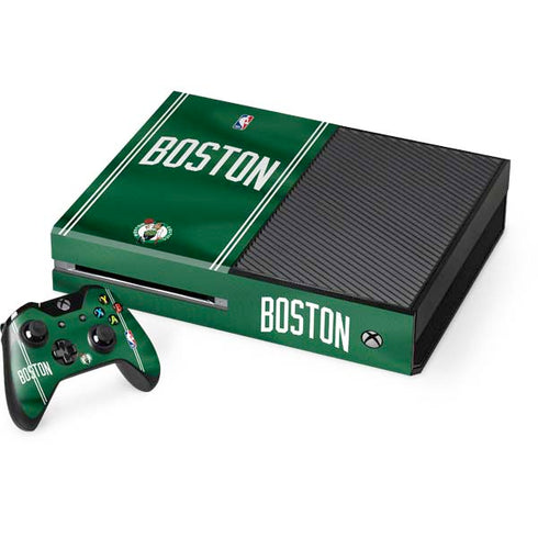 NBA Boston Celtics Jersey Xbox One Console and Controller Bundle Skin