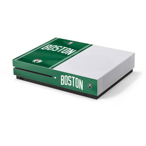 NBA Boston Celtics Jersey Xbox One S Console Skin