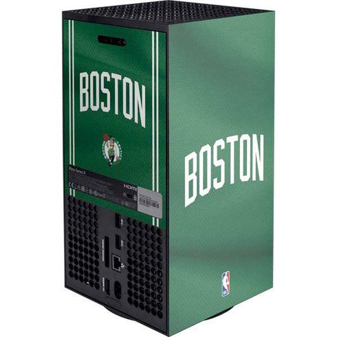 NBA Boston Celtics Jersey Xbox Series X Console Skin