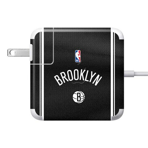 NBA Brooklyn Nets Jersey 85W Power Adapter (15 and 17 inch MacBook Pro Charger) Skin