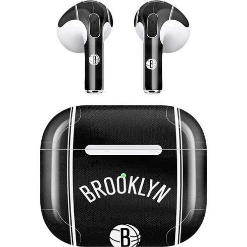 NBA Brooklyn Nets Jersey Apple AirPods (3rd Gen 2021) Skin