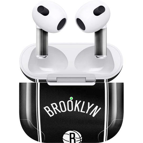 NBA Brooklyn Nets Jersey Apple AirPods (3rd Gen 2021) Skin