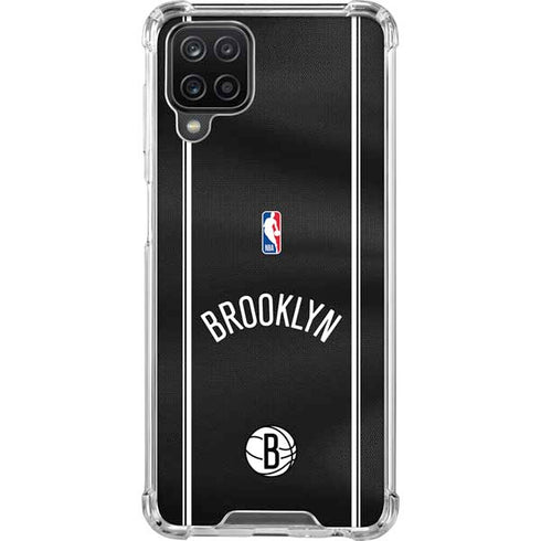 NBA Brooklyn Nets Jersey Galaxy A12 Clear Case