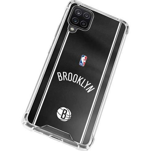 NBA Brooklyn Nets Jersey Galaxy A12 Clear Case