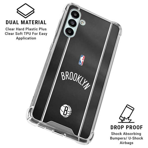 NBA Brooklyn Nets Jersey Galaxy A13 5G Clear Case