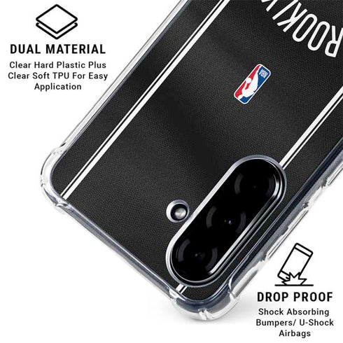 NBA Brooklyn Nets Jersey Galaxy A36 5G Clear Case