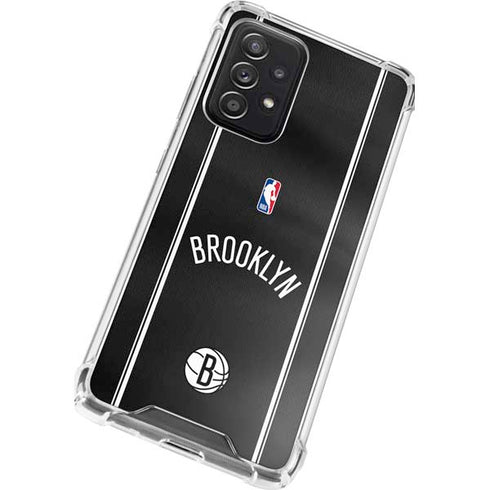 NBA Brooklyn Nets Jersey Galaxy A72 5G Clear Case