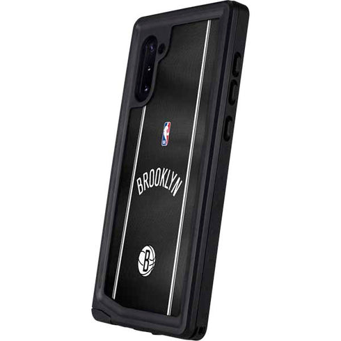 NBA Brooklyn Nets Jersey Galaxy Note 10 Waterproof Case