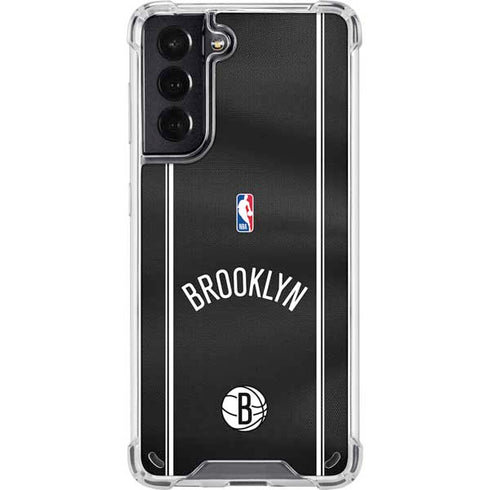 NBA Brooklyn Nets Jersey Galaxy S21 5G Clear Case