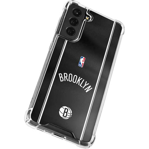 NBA Brooklyn Nets Jersey Galaxy S21 FE Clear Case