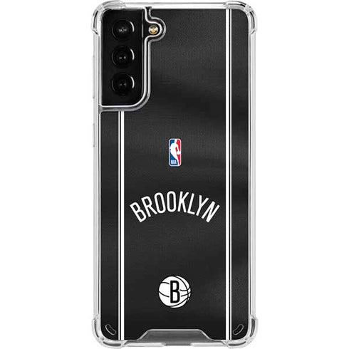 NBA Brooklyn Nets Jersey Galaxy S21 Plus 5G Clear Case