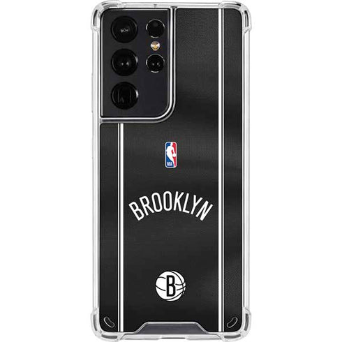 NBA Brooklyn Nets Jersey Galaxy S21 Ultra 5G Clear Case