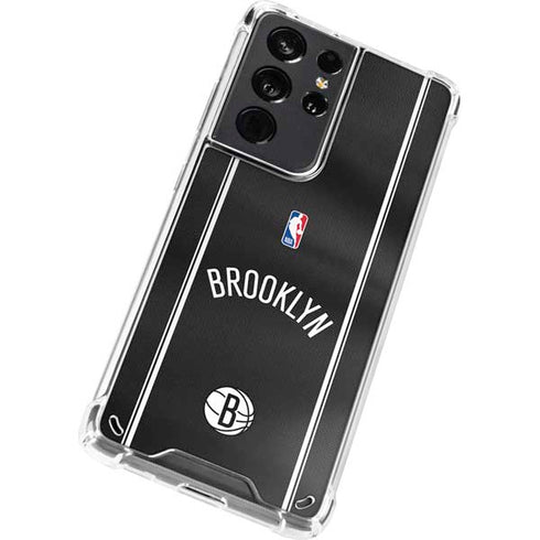 NBA Brooklyn Nets Jersey Galaxy S21 Ultra 5G Clear Case