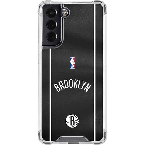 NBA Brooklyn Nets Jersey Galaxy S22 Clear Case