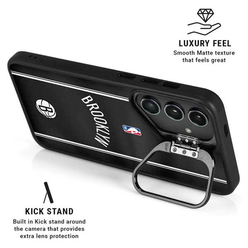 NBA Brooklyn Nets Jersey Galaxy S25 Kickstand Case