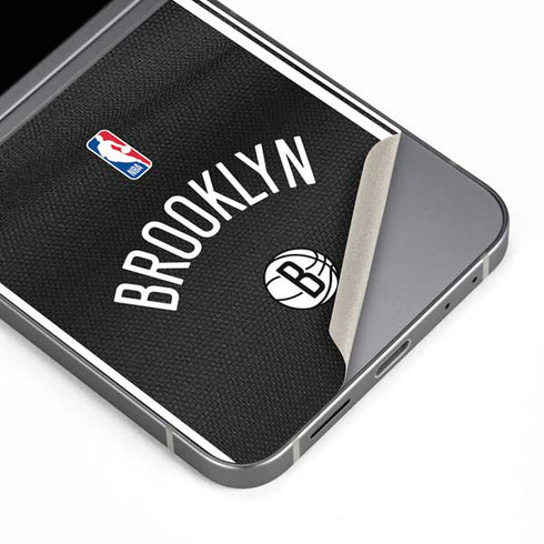 NBA Brooklyn Nets Jersey Galaxy Z Flip6 Skin