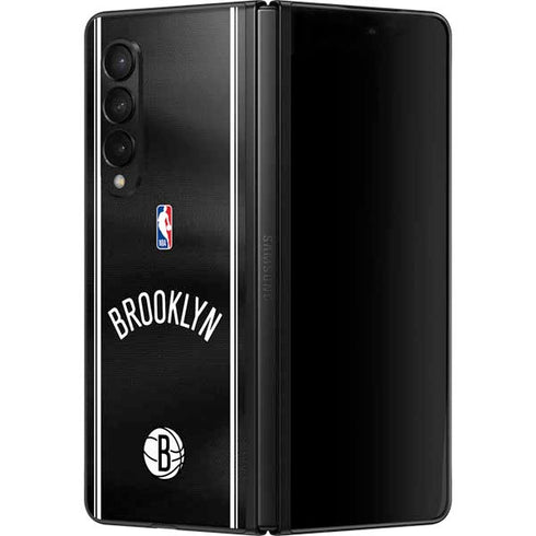 NBA Brooklyn Nets Jersey Galaxy Z Fold3 5G Skin