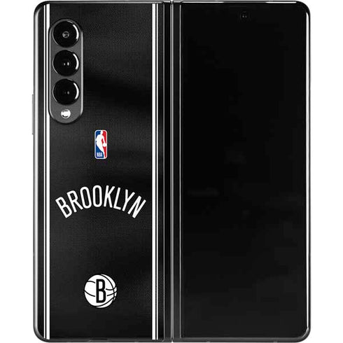 NBA Brooklyn Nets Jersey Galaxy Z Fold3 5G Skin