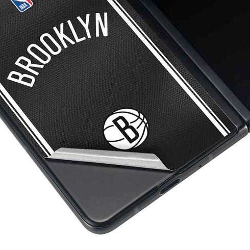 NBA Brooklyn Nets Jersey Galaxy Z Fold3 5G Skin