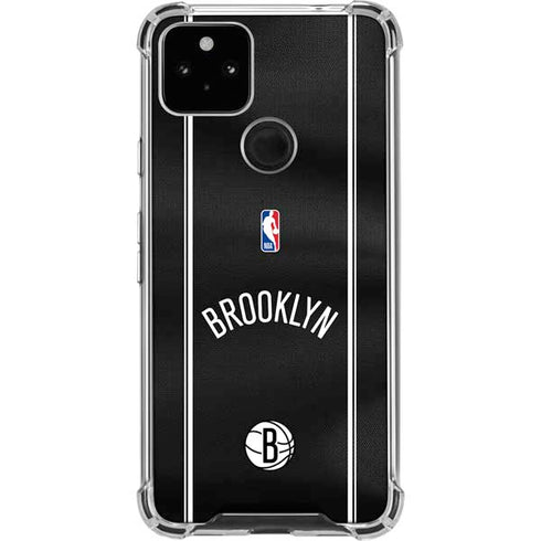 NBA Brooklyn Nets Jersey Google Pixel 5a 5G Clear Case